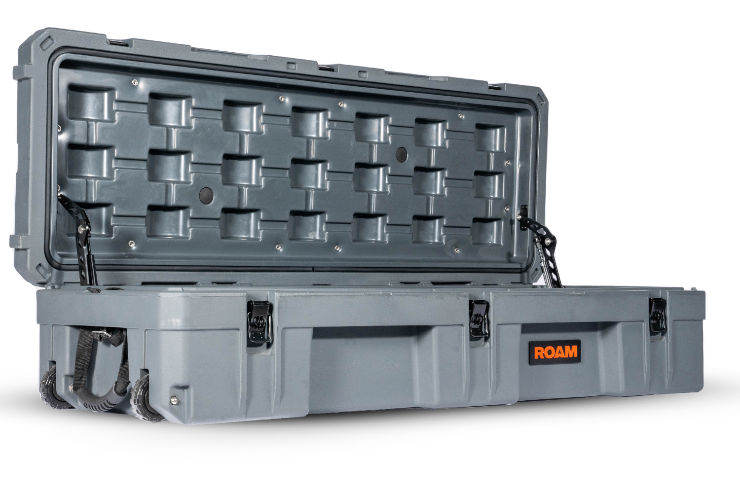 The ROAM 128L Rolling Rugged Case showcasing its durable LLDPE shell