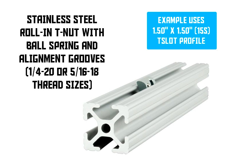 15S Tnut in 1.5" extrusion