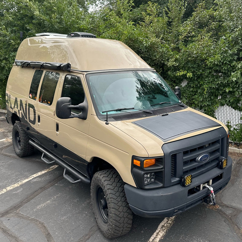 105watt hood solar panel on ford van