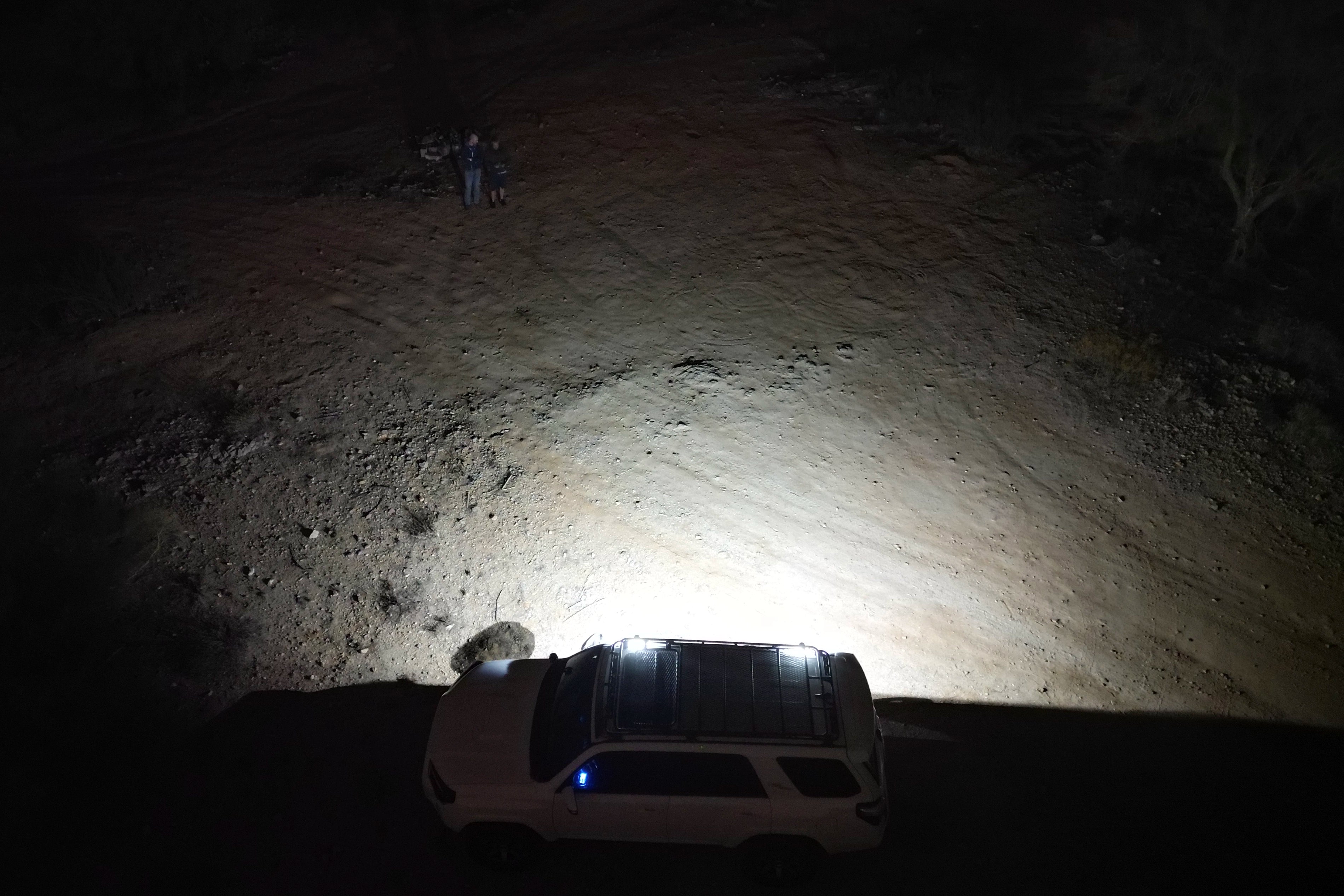 The best side light for overland vehicles lighting up ground