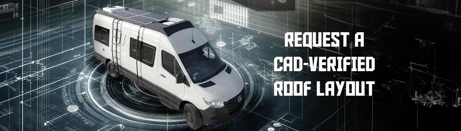 Request a Cad verified layout for your van roof