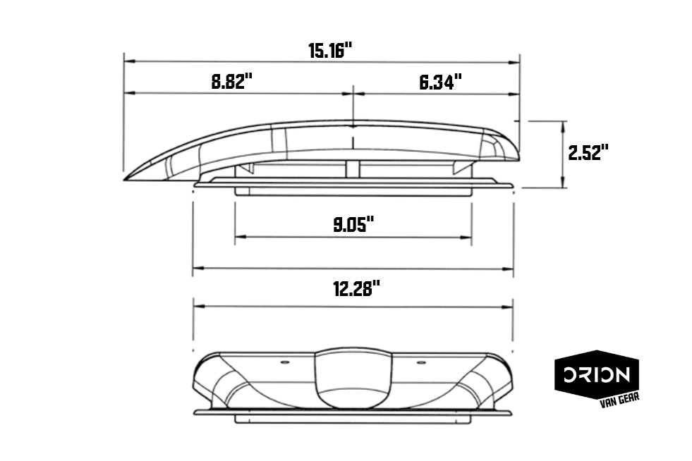 Lemans low profile fan dimensions