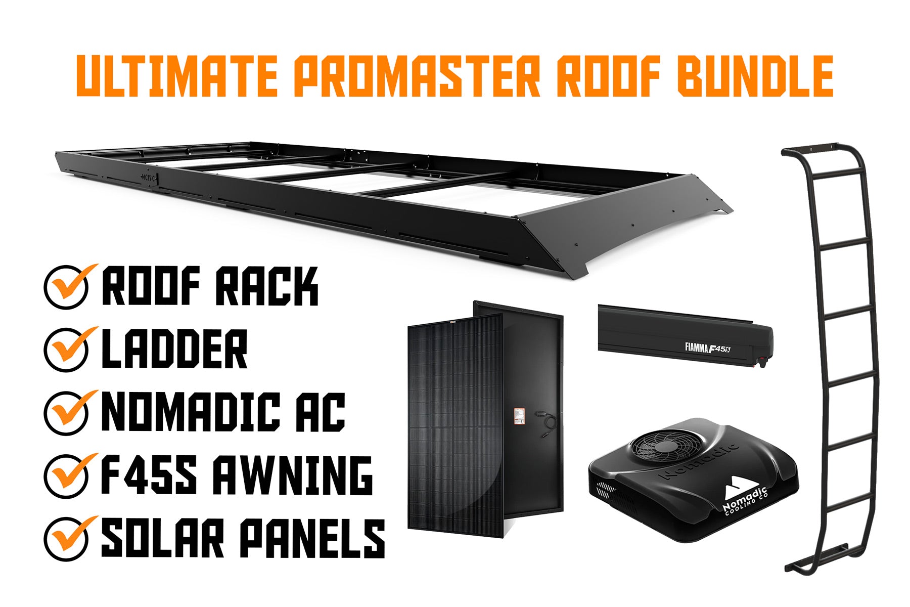 Orion Van Gear -Ultimate Promaster van roof bundle
