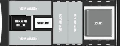 Orion Stealth+ Roof Rack with velit AC and solar