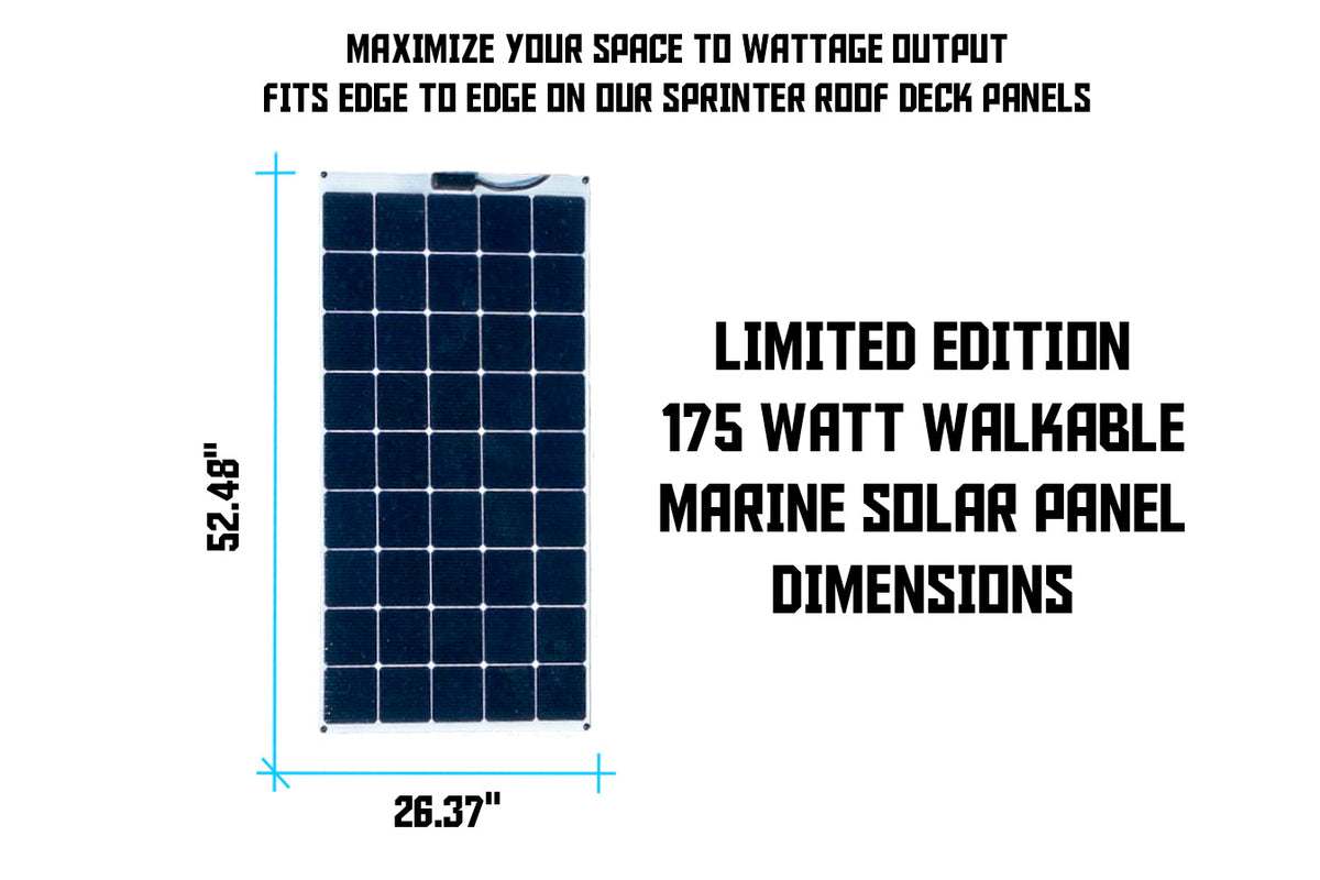 175 A Panel 175 Watt Walkable Solar Panel - Orion Van Gear Limited Edition