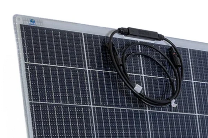 Walkable solar panel with a cable attached on a white background