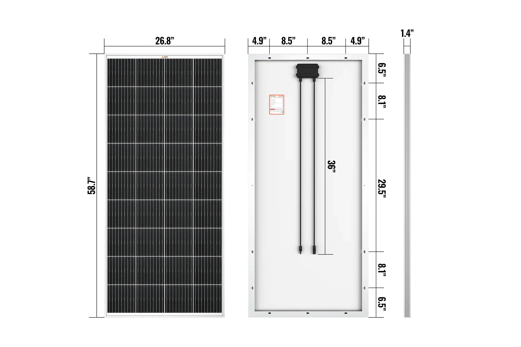Rich 200 Watt 12v Solar Panel