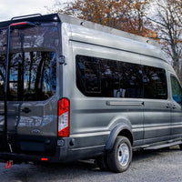 two senna 45 side lights on orion van gear rack on ford transit EXT
