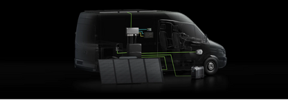 A van with ecoflow power kit and solar - schmatic