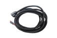 Close-up of EcoFlow battery connector on 48V air conditioner cable with bare wire ends
