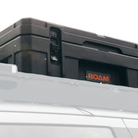 66L Roam Case for Vehicle shown on roof rack 