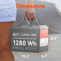 Lightweight and Compact Lithium Battery for Van Conversions and RVs
Dimensions