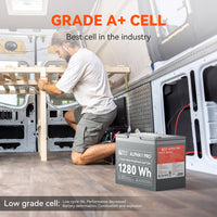A+ Grade Cells LiFePO4 Battery for RV, Van, and Off-Grid Applications
