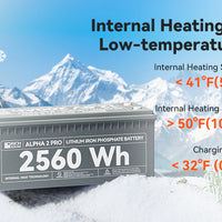 ALPHA 2 PRO Battery with Internal Heating for Cold Weather Efficiency
