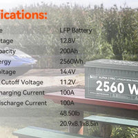 Alpha 2 battery Specs