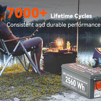 LiFePO4 200Ah Battery with 7,000+ Cycle Life for Off-Grid Living
