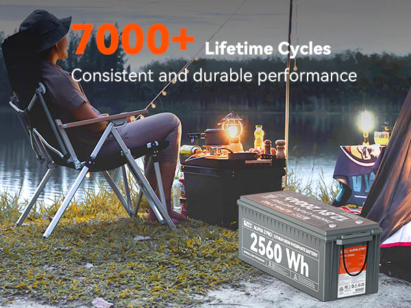 LiFePO4 200Ah Battery with 7,000+ Cycle Life for Off-Grid Living
