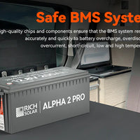 12V 200Ah Battery with BMS Protection and Real-Time Monitoring via App
