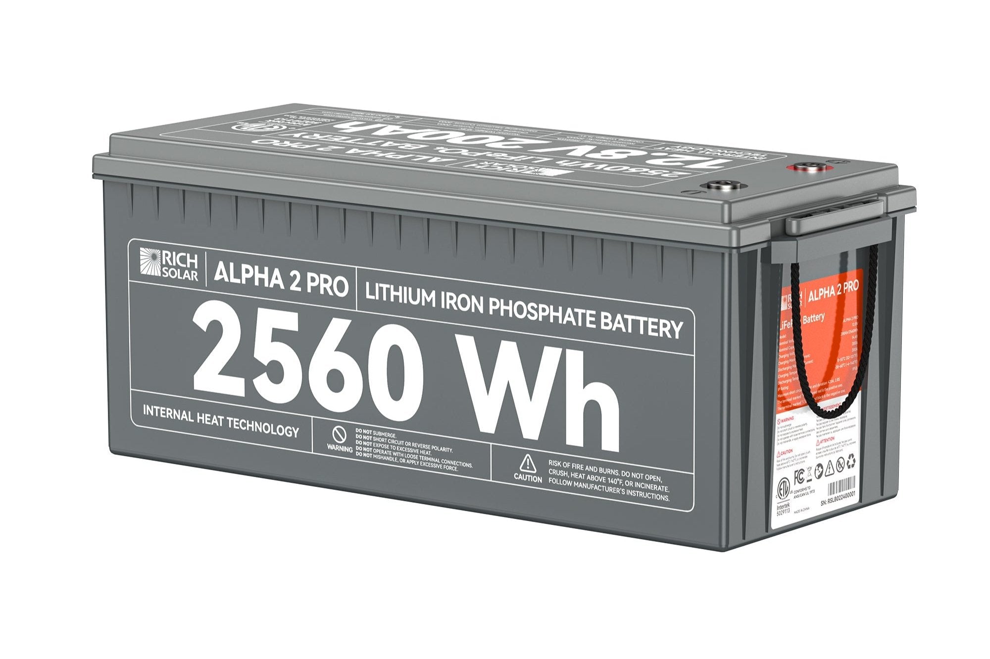 ALPHA 2 PRO 12V 200Ah LiFePO4 Battery for Off-Grid, RVs, and Van Conversions
