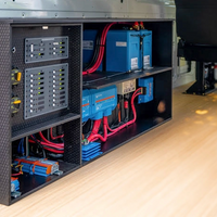 Driver side installed Artek pre-wired Victron power system in a Mercedes Sprinter