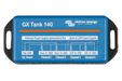 Victron Energy GX Tank 140 power supply unit with wiring diagram on a blue background