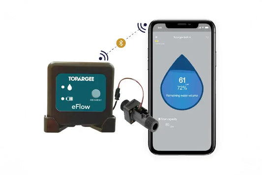 Phone app controlled Bluetooth water tank gauge by Topargee