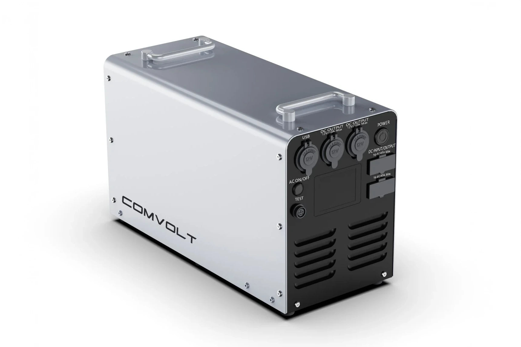 COMVOLT power converter on a white background