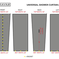 Tetravan Universal Shower Curtain