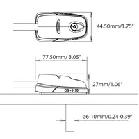 Scanstrut single drawing specs