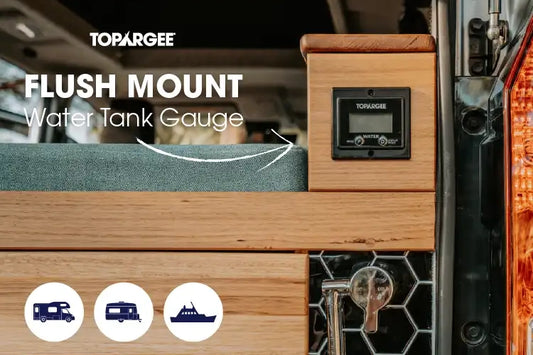 Topargee flush mount water tank gauge front view