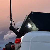 Flush Scene Light  mounted to an Orion roof rack