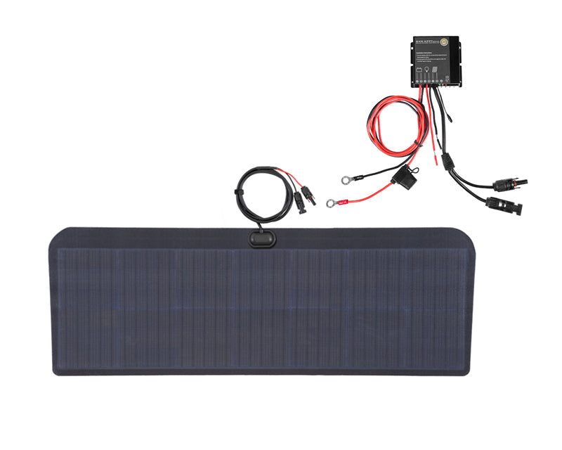 Ford Econoline E250 Van Lensun 75W Hood Flexible Solar Panel