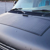 Ford Econoline E250 Van Lensun 90W Hood Flexible Solar Panel