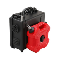 Black Velit portable gas heater with detachable gas can