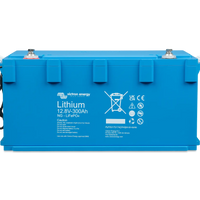 Victron Lithium NG LiFePO4 Battery 12.8V 300Ah – front angle view showing compact IP65 housing and smart terminal layout