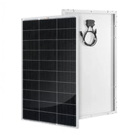 Rich 150w solar panel with wiring on a white background