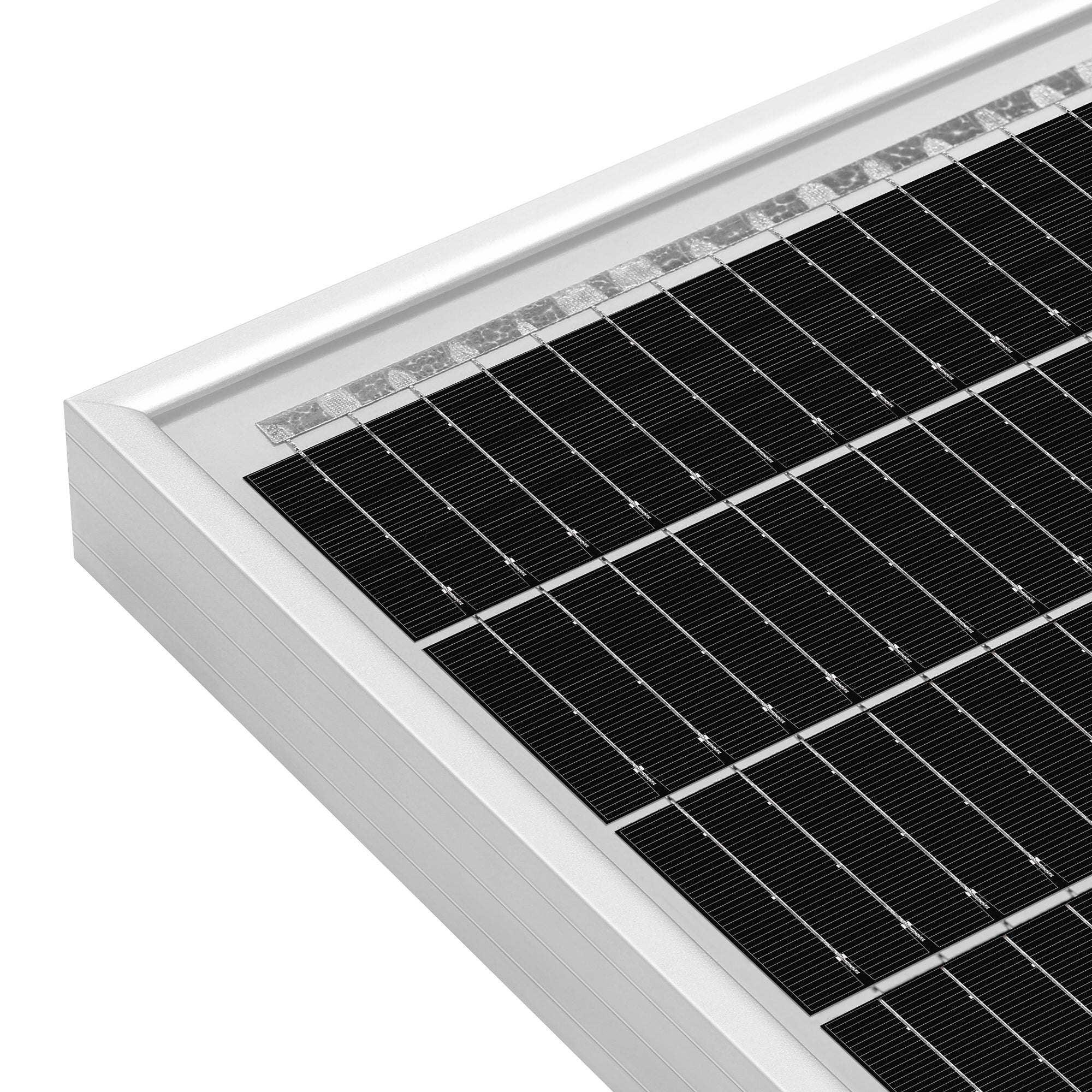 Rich solar 50w panel closeup