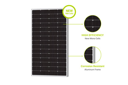 NewPowa 180W Monocrystalline 12V Solar Panel high efficiency