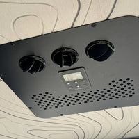 X2 flush powder-coated interior faceplate, compact plenum and quiet airflow
