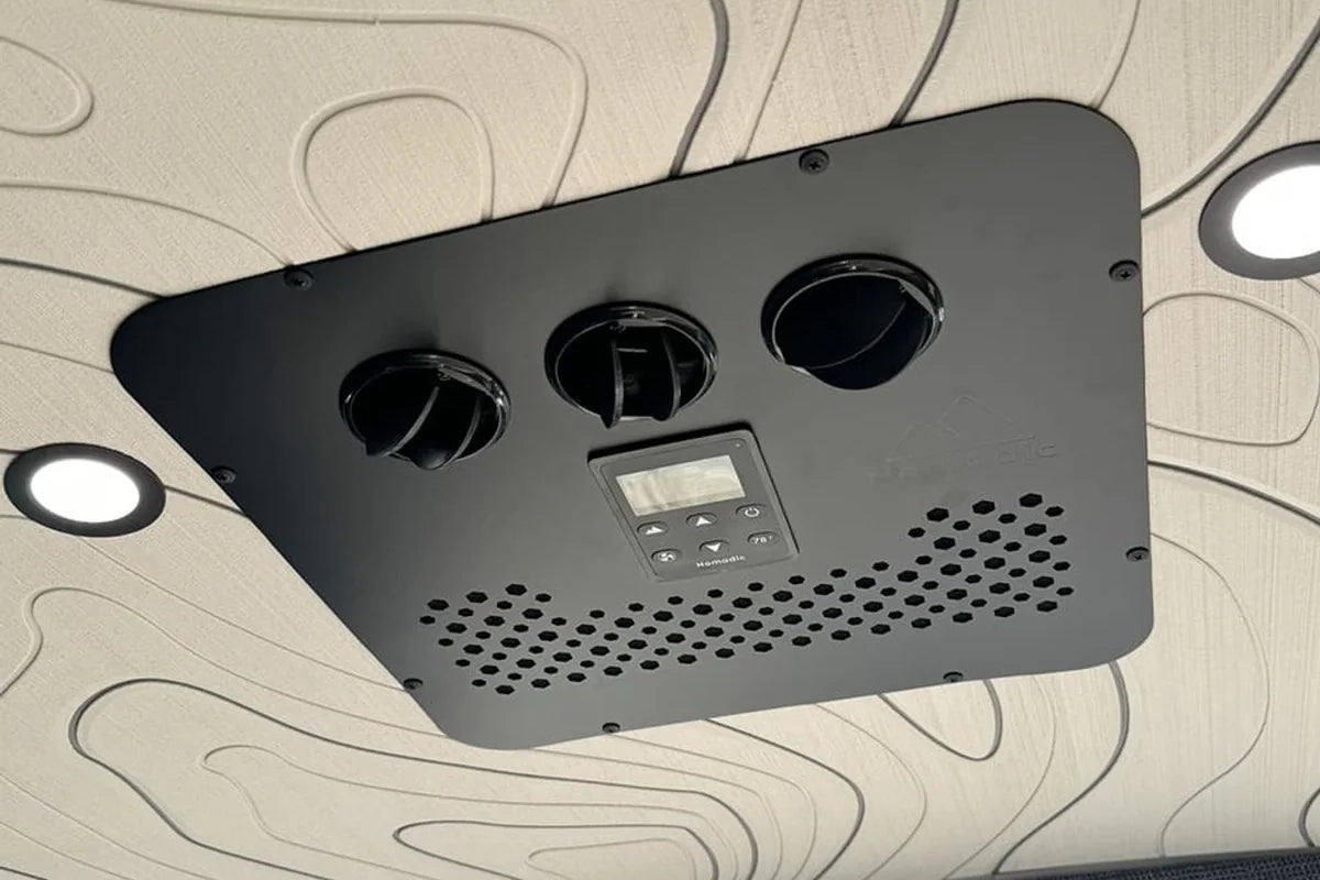 X2 flush powder-coated interior faceplate, compact plenum and quiet airflow