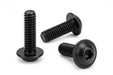 Orion Van Gear black 316 stainless steel 1/4-20 flanged button head socket screws, group of 3 bolts