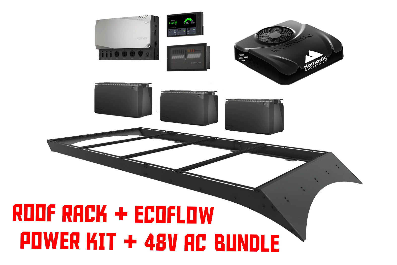 Ecoflow mega bundle savings with orion van roof rack