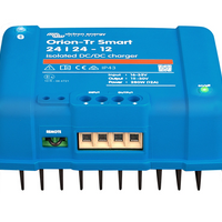 Blue Orion-Tr Smart DC/DC charger on a white background