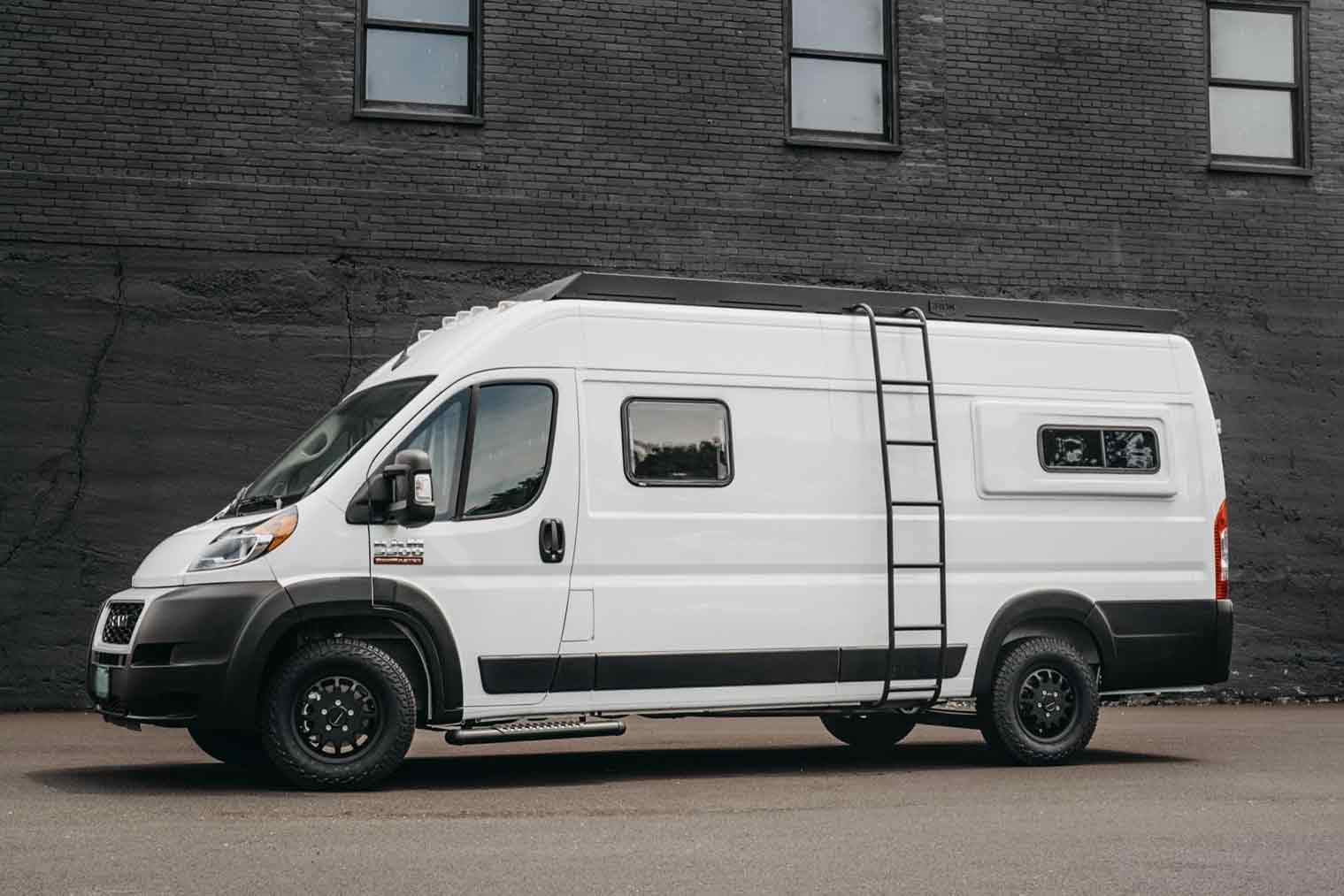 Promaster stealth+ Roof rack from orion van gear and side ladder