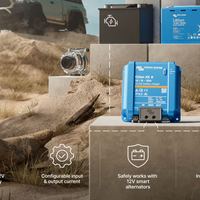 Victron Orion XS DC-DC charger features: adjustable current, 12V house battery charging, smart alternator compatibility and system monitoring