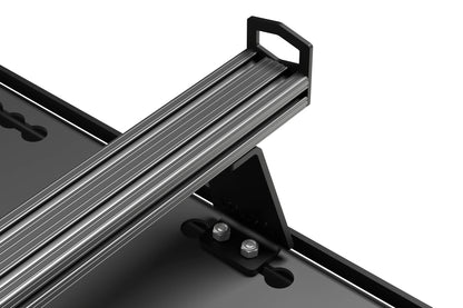 Orion Riser Bar Kit mounted on deck panels – adds clearance above AC for storing kayak, surf boards, RTTS