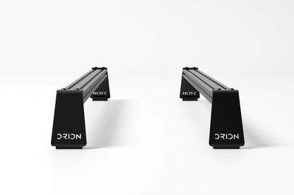Orion Riser Bar Kit undermount configuration – crossbars installed below riser brackets for less clearance 