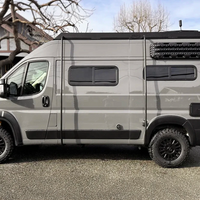 Orion Van Gear modular roof rack and board poles on Winnebago Solis Pocket