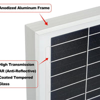 Rich solar frame features 