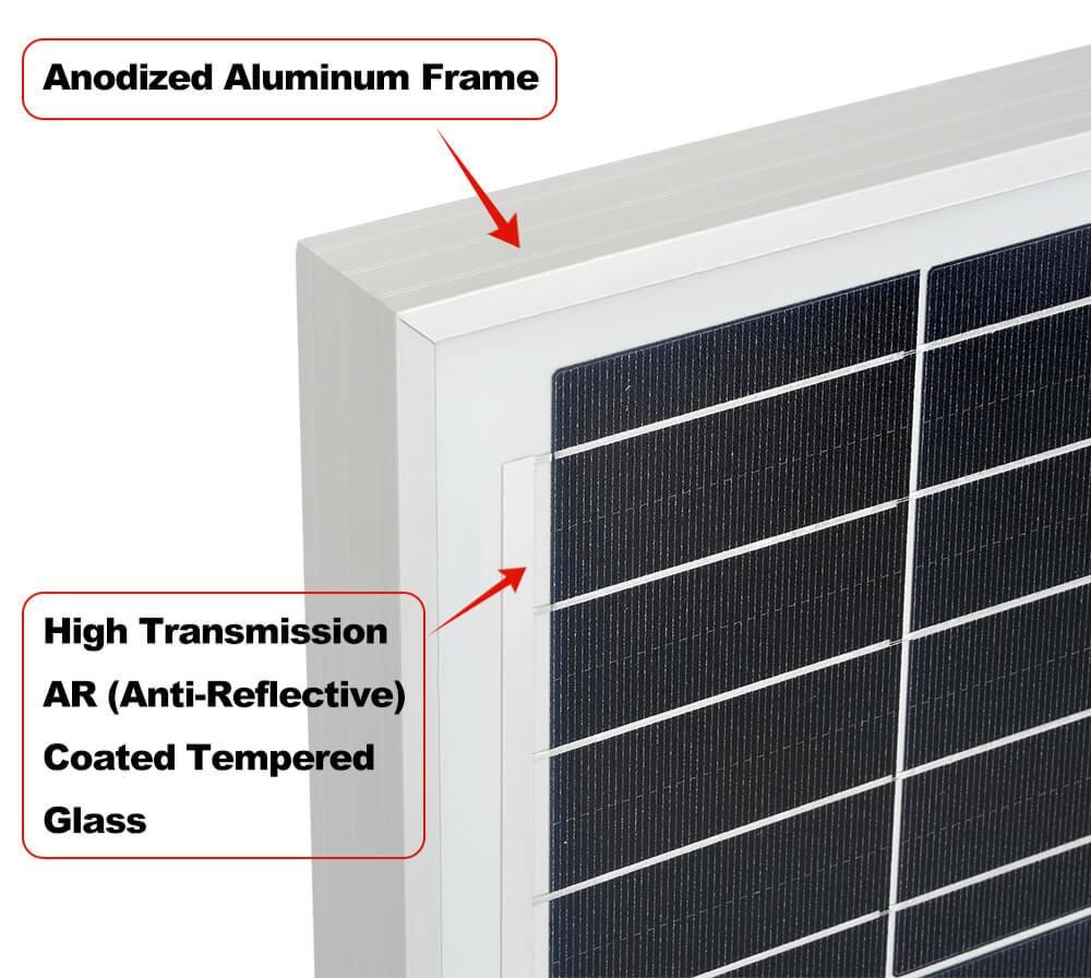 Rich MEGA 200 Watt 24v Solar Panel  | 25-Year Output Warranty | UL Certified